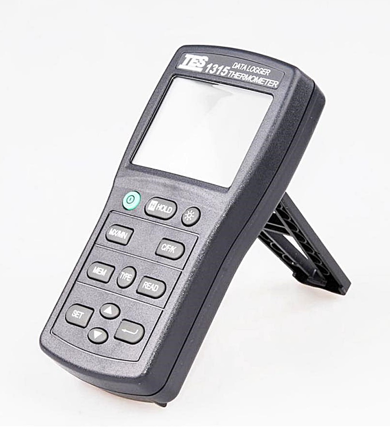 TES รุ่นTES-1315เครื่องวัดและบันทึกข้อมูลDigital Thermometer Datalog ger,with thermocouple K,J,E,T,R,S,N type.Meas.range:-150～1370°C
