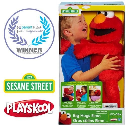 นำเข้า 🇺🇸 ตุ๊กตาเอลโม่ตัวใหญ่ SESAME STREET Big Hugs ขนาด 18 นิ้ว นุ่มนิ่มน่ากอด สีแดง เล่นบทบาทสมมติ