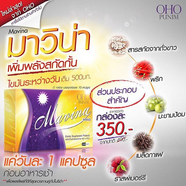 Mavina By Oho Punim (มาวิน่า ลดไขมันกลางวัน)