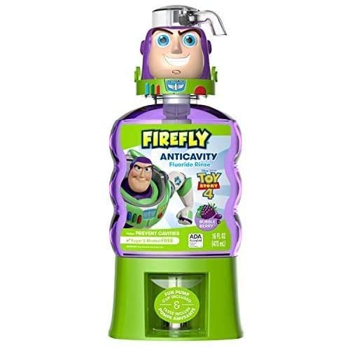 น้ำยาบ้วนปากเด็กผสมฟลูออไรด์ป้องกันฟันผุ Toy Story Buzz Lightyear รสองุ่น 16 Ounce ราคา : 590 บาท