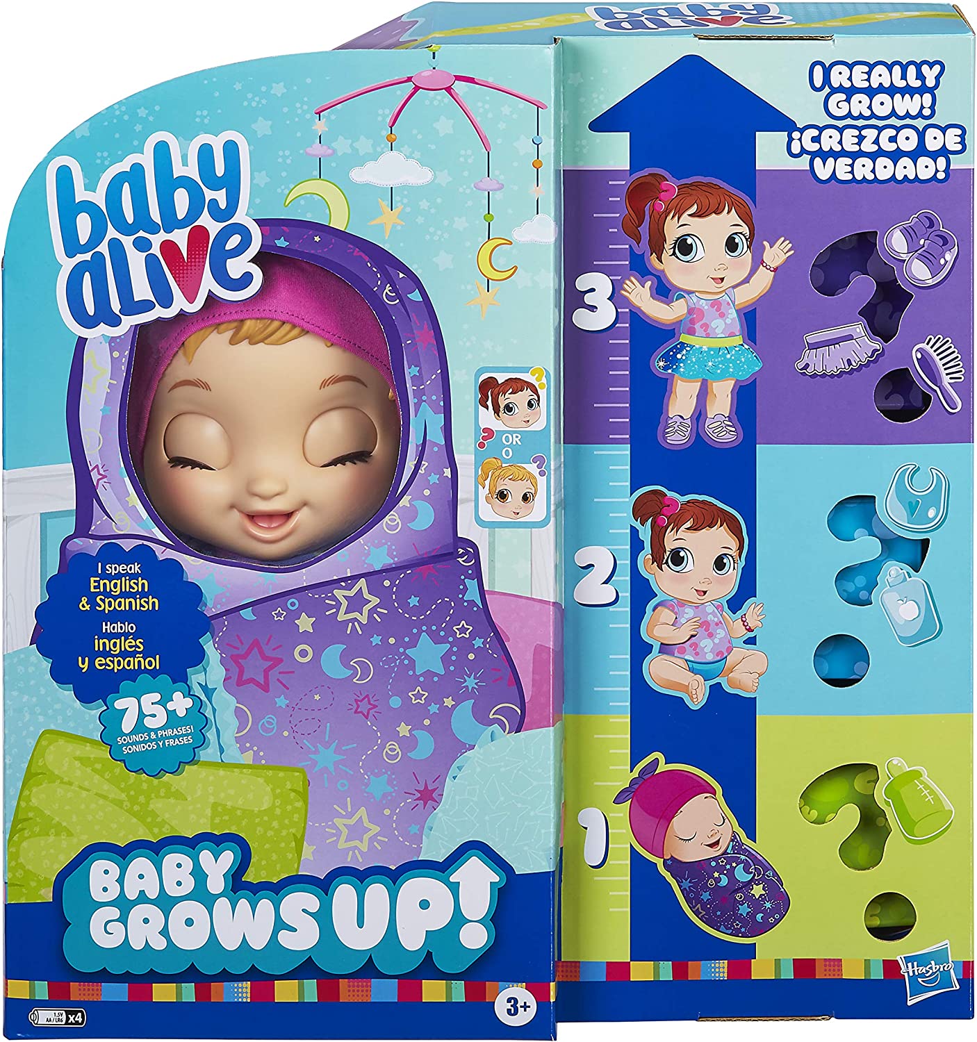 ตุ๊กตาเติบโตพูดได้Baby Alive Baby Grows Up (Dreamy) - Shining Skylar or Star Dreamer - ชมพู ราคา 2,990. -