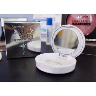 Giffarine กิฟฟารีน แป้งพัฟ แป้งซับหน้ามัน เอดดัลไวท์ ไบรท์ ออยเดย์ เพลส พาวเดอร์ Giffarine Edelweiss Bright All-Day Pressed