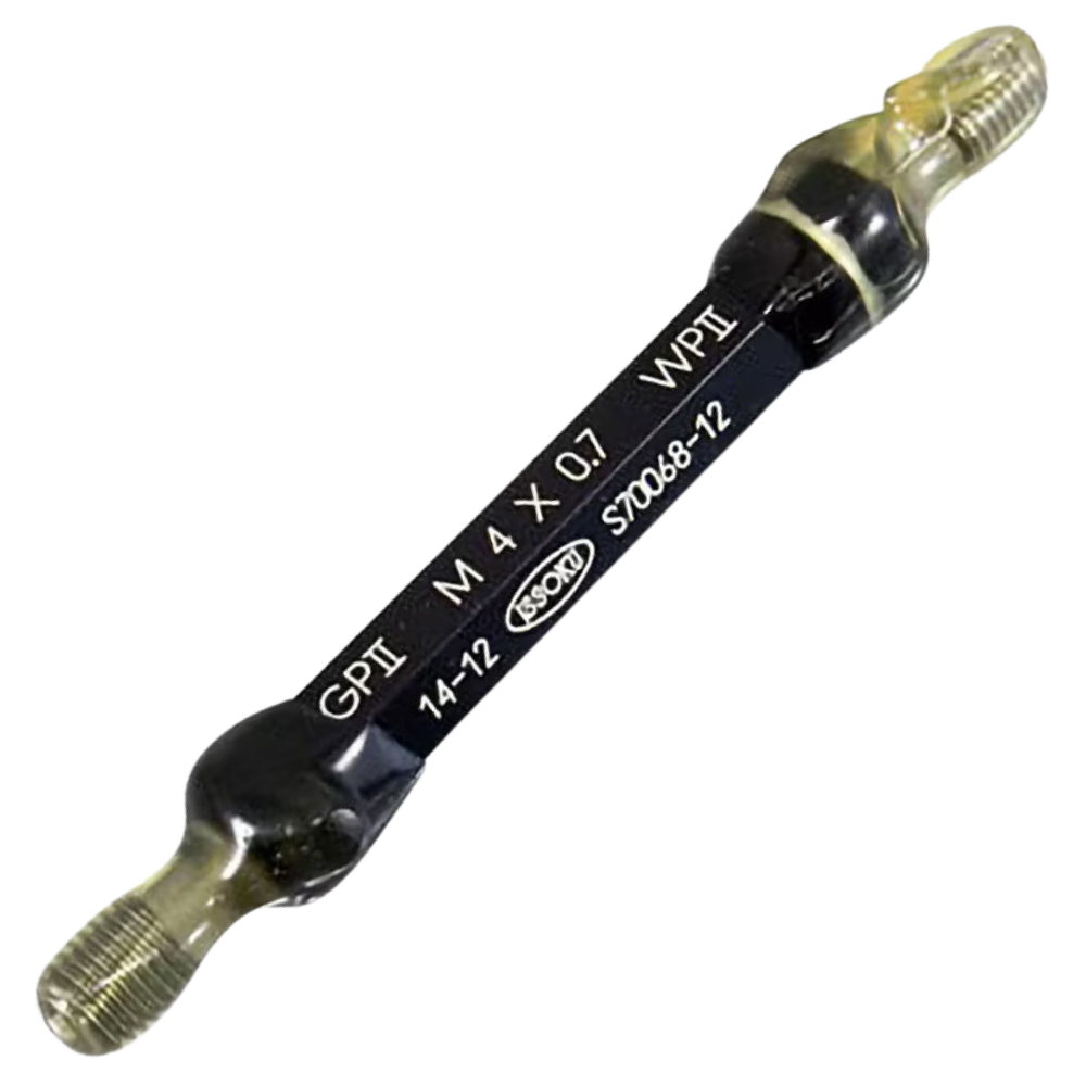 Issoku รหัสสินค้า M10P1.0-GPWP2 เกจวัดเกลียวในแบบเมตริกเกลียวพิเศษมาตรฐานญี่ปุ่น,Metric thread plug gauge,taperlock type M10x1.0-GPWP2,(JIS class-2,fine pitch GPWP),Go-NoGo set