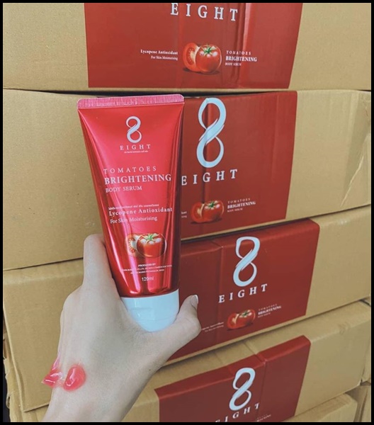 เซรั่มมะเขือเทศ 8 Eight TOMATOES brightening body serum (โปรส่งฟรี)