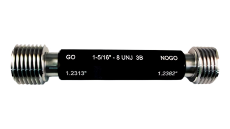 7/16”-20UNJF-3Bเกจวัดเกลียวนิ้วสำหรับวัดเกลียวใน,Taperlock Thread Plug Gauge,Class-3B,Go-NoGo set,w/handle