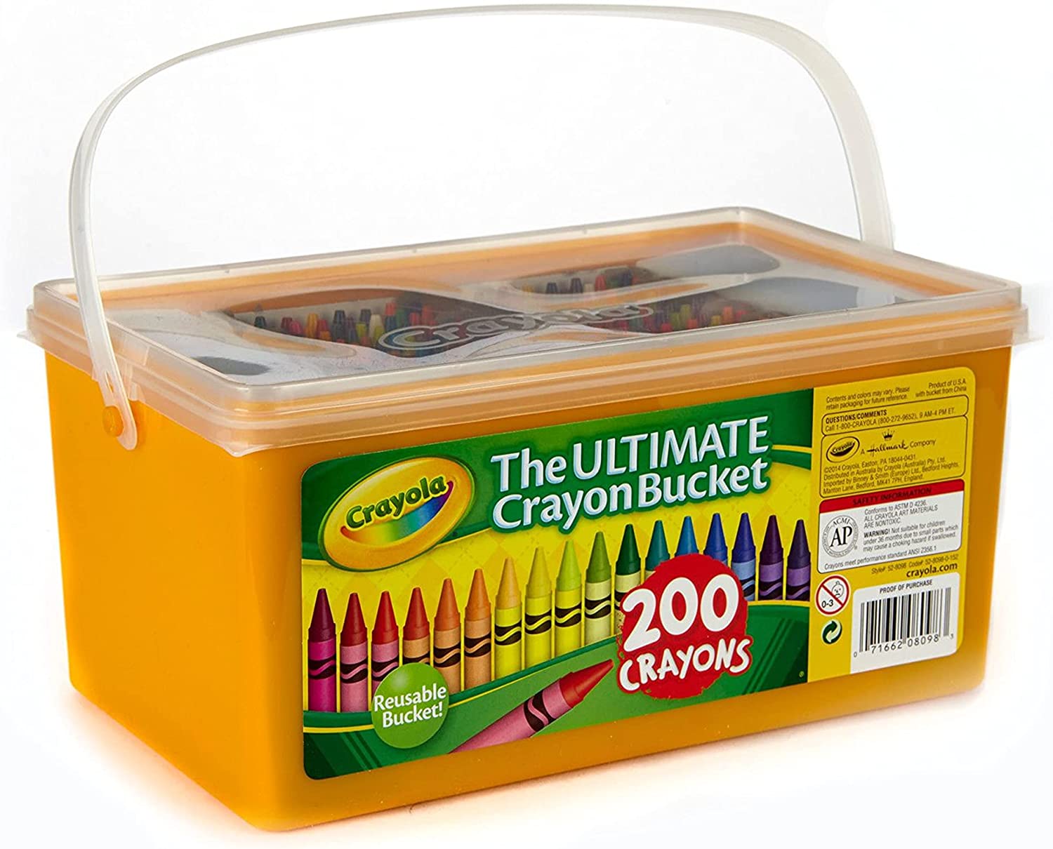 สีเทียนลิมิเต็ดที่มี 200สีสุดตลึง!!! Crayola Ultimate Crayon Bucket, 200 Crayons, Duplicates of Favorite Colors, Gift for Kids. ราคา 1,190.- บาท