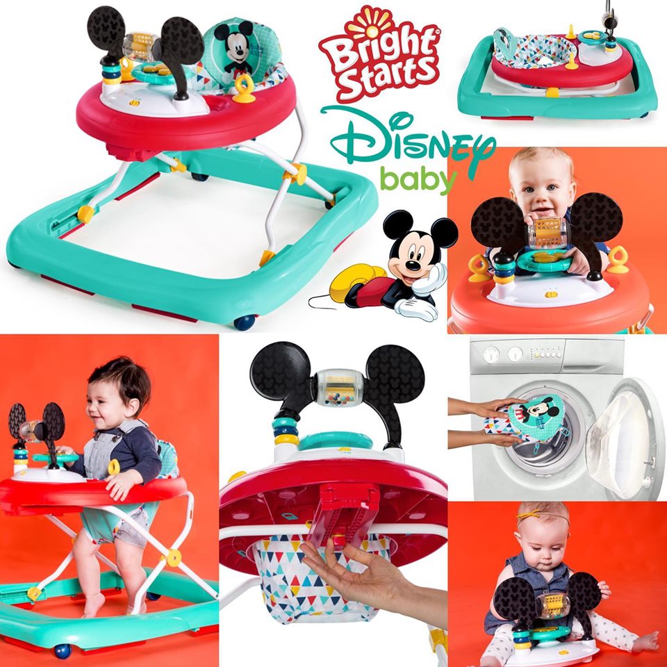 พร้อมส่งค่ะ !! ใหม่ล่าสุด รถหัดเดิน มิกกี้เม้าส์ Bright Starts Disney Baby Mickey Mouse Walker with Activity Station - Happy Triangles ราคา 3,990 บาท