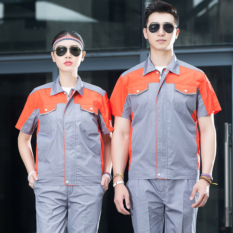 ชุดช่าง,เสื้อช้อป,เสื้อวิศวกร,เสื้อช่างยนตร์,เสื้อช่างไฟฟ้า,เสื้อช่างถูกที่สุด สีภาพ S-4XL M6208001 ชุด