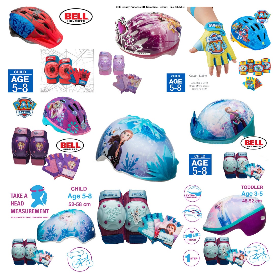 Bell - Disney Frozen Protective Helmet ,Pad and Glove Safety Set