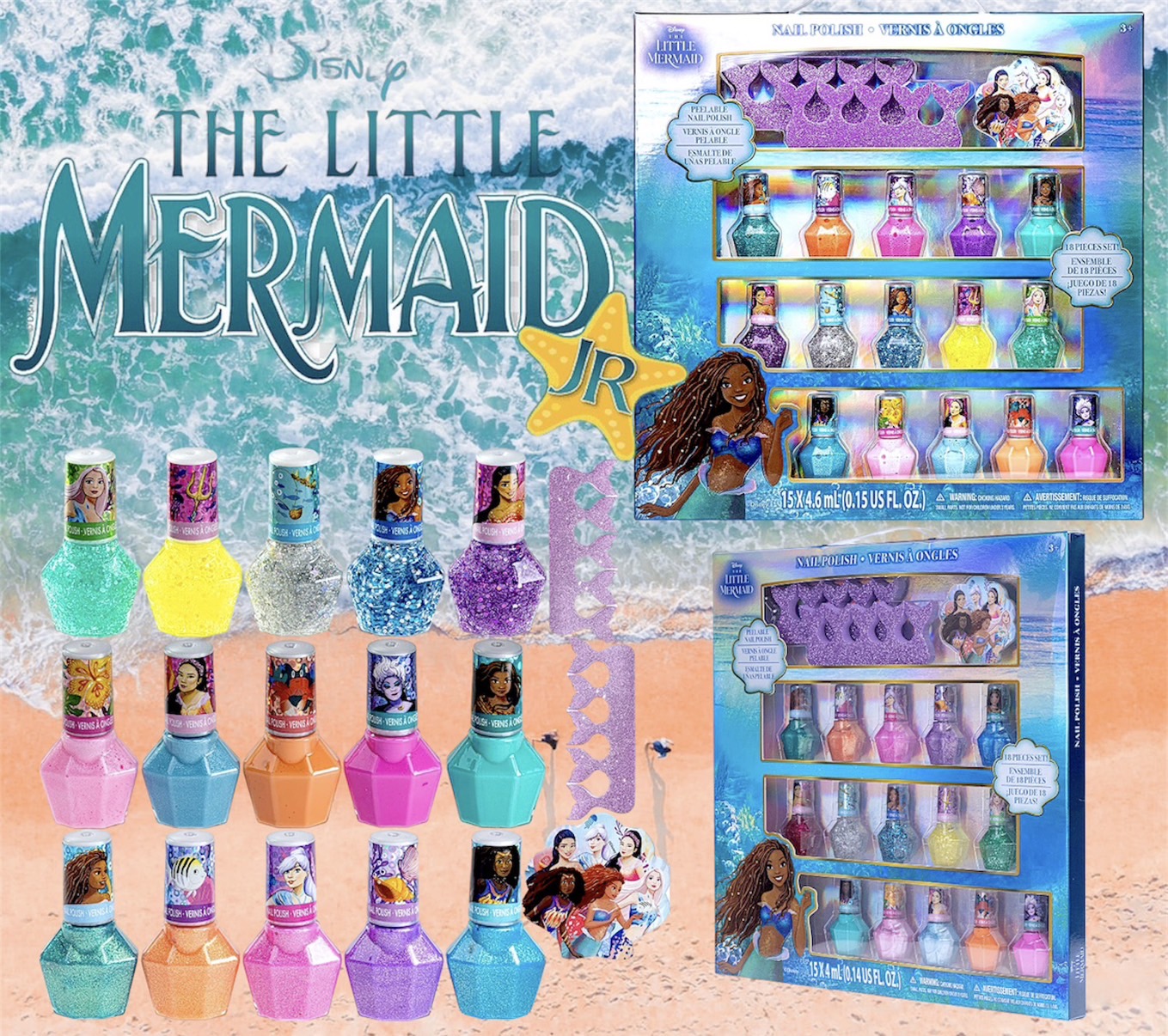 ชุดยาทาเล็บ Townley Girl Disney The Little Mermaid Ariel Kids, , Ages 3+ ราคา 950 บาท