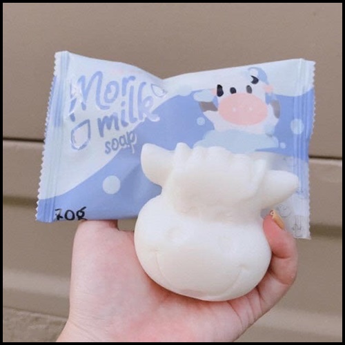 สบู่มอมิลค์ Mor Milk Soap สบู่นมวัว แพ็คเกจใหม่