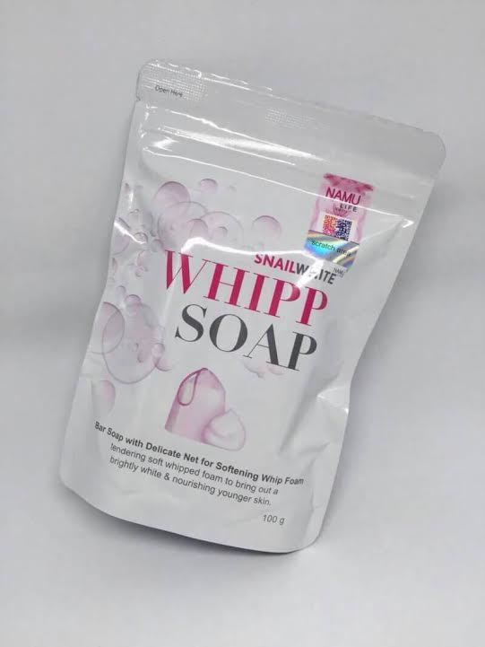 สบู่วิปโฟมหอยทาก สเนล ไวท์ วิป โซพ (Snail White Whipp Soap by Namu Life)