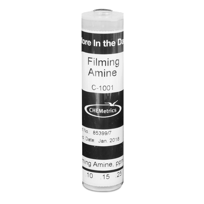 CHEMets รหัสสินค้าC-1001ชุดทดสอบคุณภาพน้ำค่าเอมีน,Filming Amines Comparator,Meas.range:0～1ppm