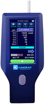 Kanomax รุ่น 3889 เครื่องนับอนุภาคขนาดพกพา,Handheld particle counter,6 channels (0.3, 0.5, 1.0, 3.0, 5.0, 10.0μm)