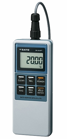 SK Sato รุ่นSK-810PTเครื่องวัดอุณหภูมิดิจิตอลความละเอียดสูง,Precision Digital Thermometer,Cat No.8012-00