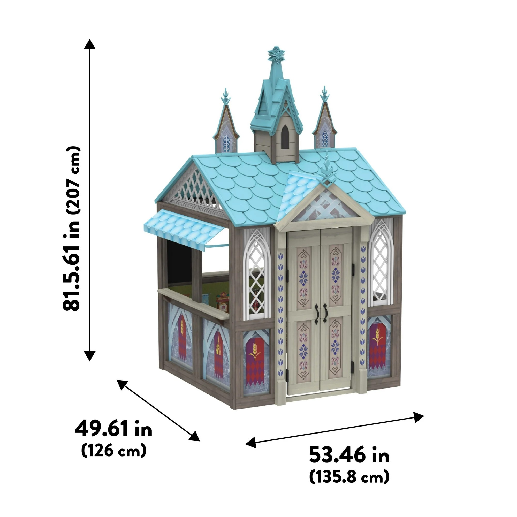 นำเข้า Usa KidKraft Disney® Frozen Arendelle Wooden Outdoor Playhouse