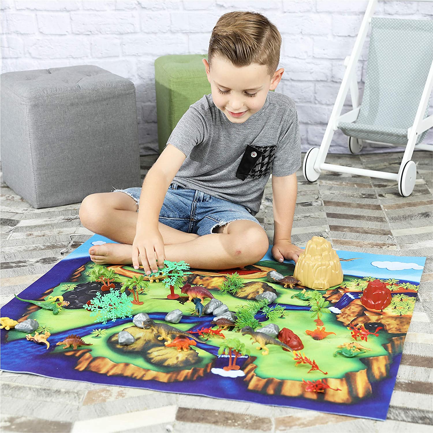 Toyvelt Dinosaur Play Set ของเล่นไดโนเสาร์รวมไดโนเสาร์ที่เหมือนจริง 20 ตัว ราคา 1,990 - บาท