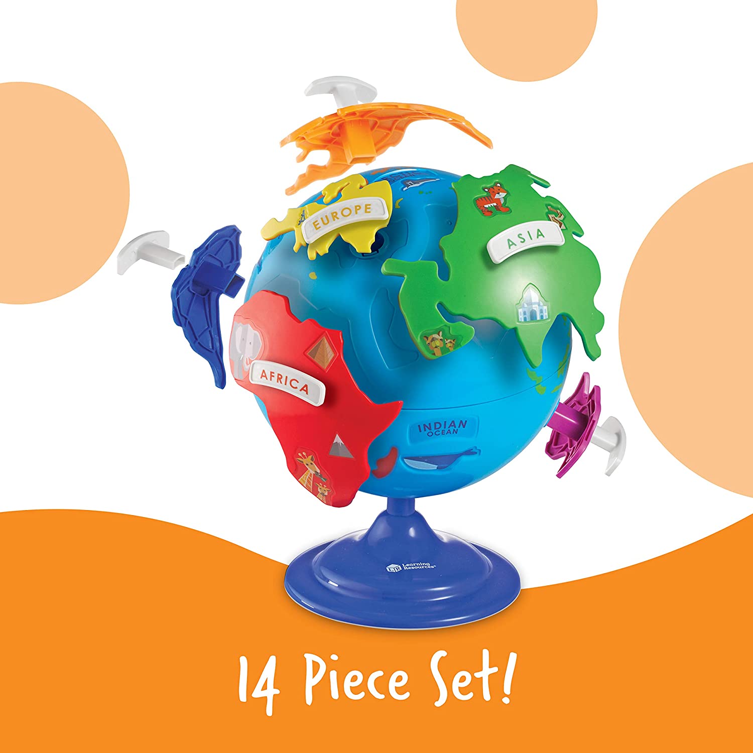 จิ๊กซอว์ลูกโลกLearning Resources Puzzle Globe - 14 Pieces, Ages 3+ ราคา : 1,750 บาท