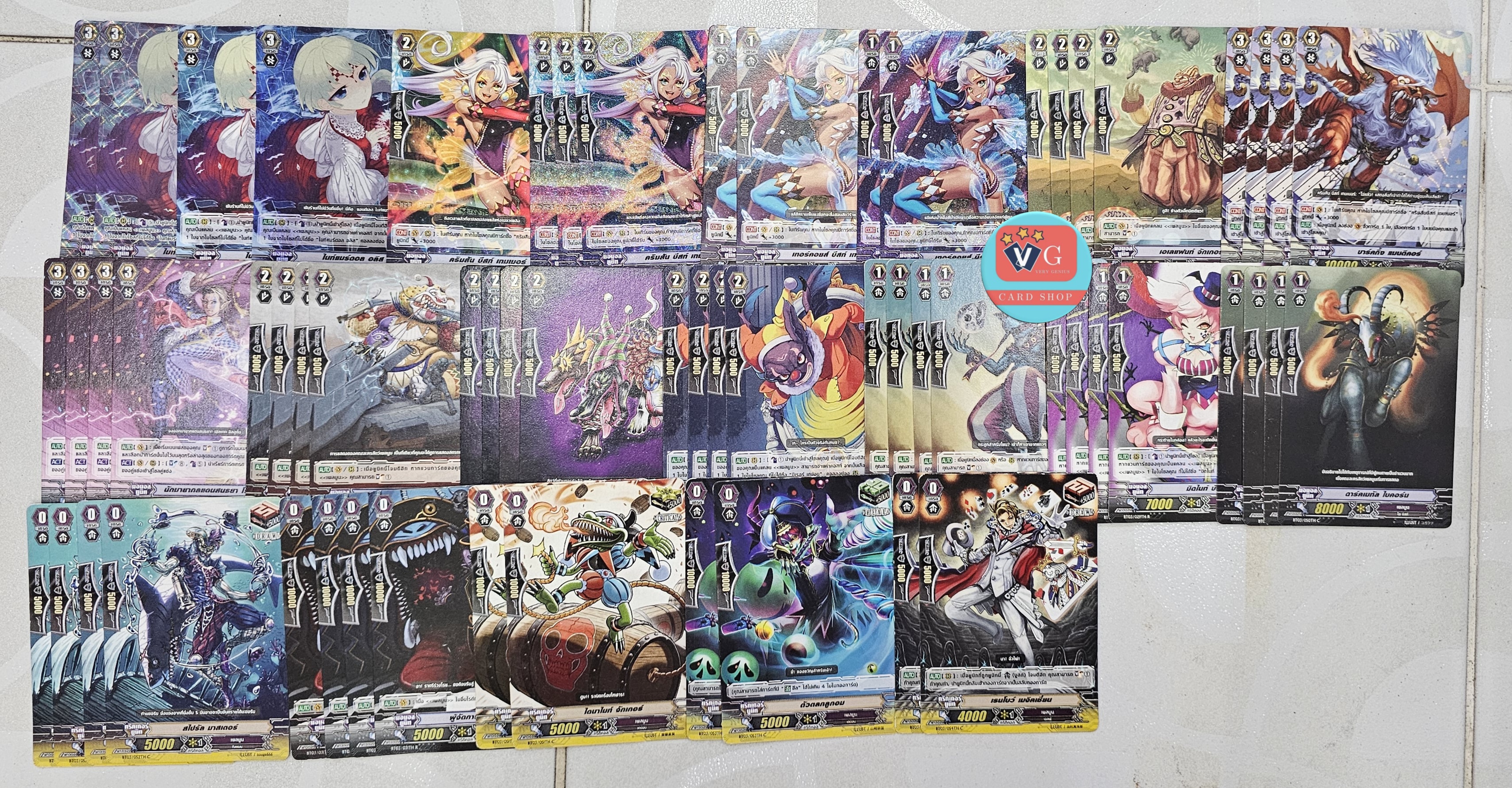 ชุดสุดท้าย Bt03 เพลมูน ตามภาพ มีฟอย 8 ใบ