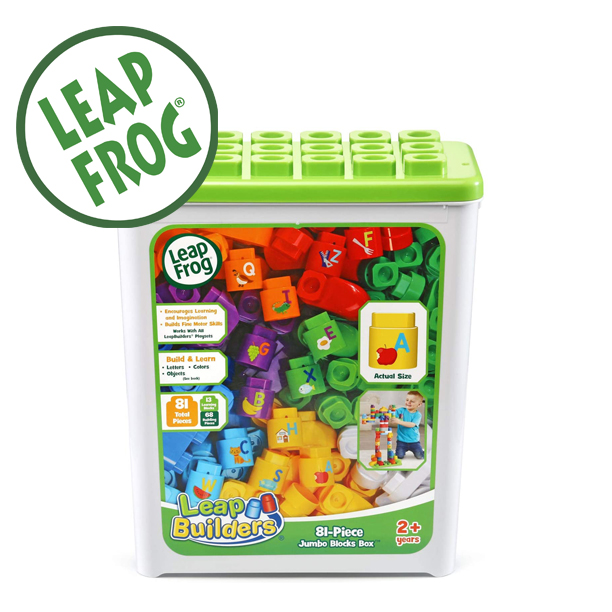 LeapFrog LeapBuilders 81-Piece Jumbo Blocks Box ตัวต่ออิเล็กทรอนิกส์ที่สร้างขึ้นเพื่อการเรียนรู้ ราคา 1790 บาท
