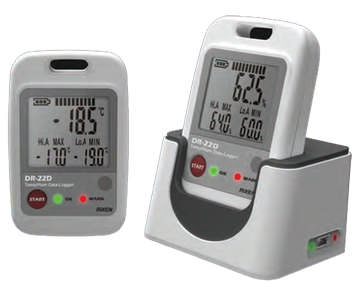 Rixen รุ่นDR-20เครื่องบันทึกอุณหภูมิWireless Temperature Data Logger,Meas.range:Temp.:40～85°C.(-40～185°F)