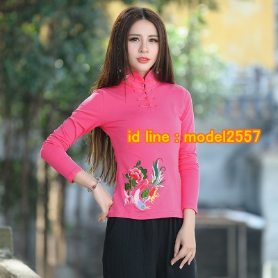 UM6102020 เสื้อยืดแขนยาวโมฮีเมียน เย็บปักถักร้อยชาติพันธุ์ UM6102020 ตัว