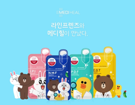 ไลน์ คอลเลคชั่น แคปซูลมาส์ค (Medi Heal Line Friend Mask)