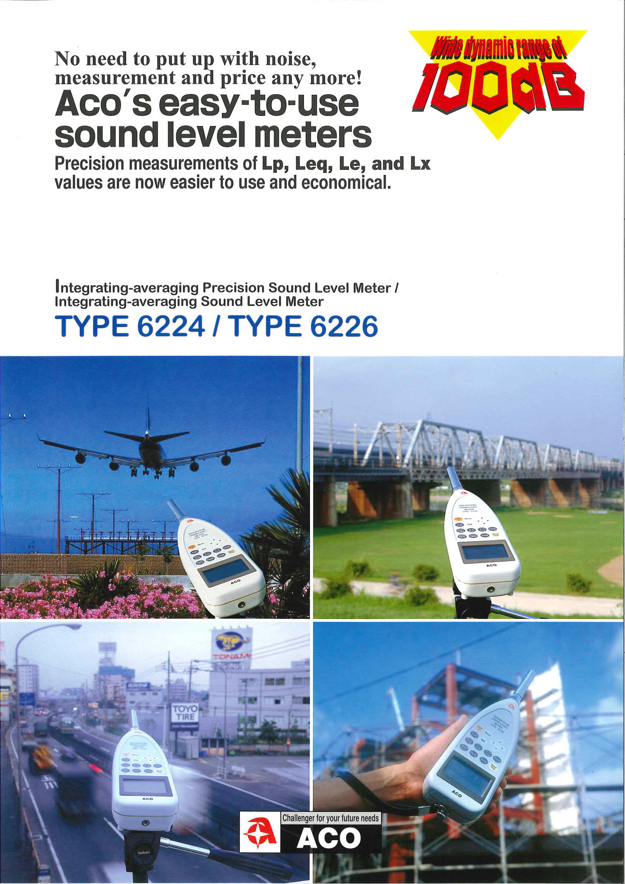 ACO รุ่นType6224เครื่องวัดความดังเสียง,Integrated Sound Level Meter ACO 6224 Class1