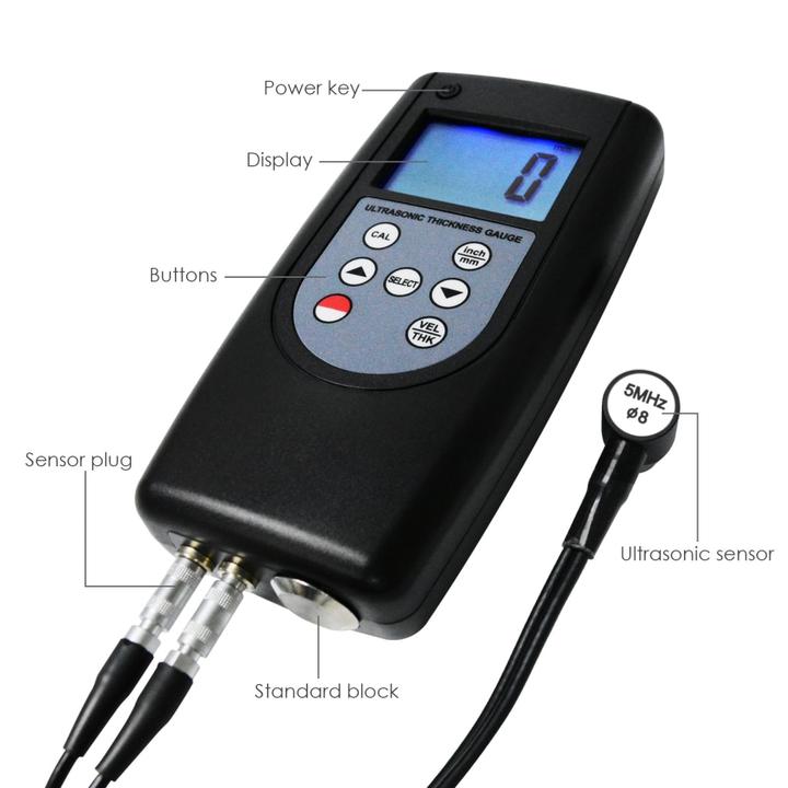 Landtek รุ่นTM-1240เครื่องวัดความหนาสำหรับโลหะDigital Ultrasonic Thickness Meter0.75～400mm