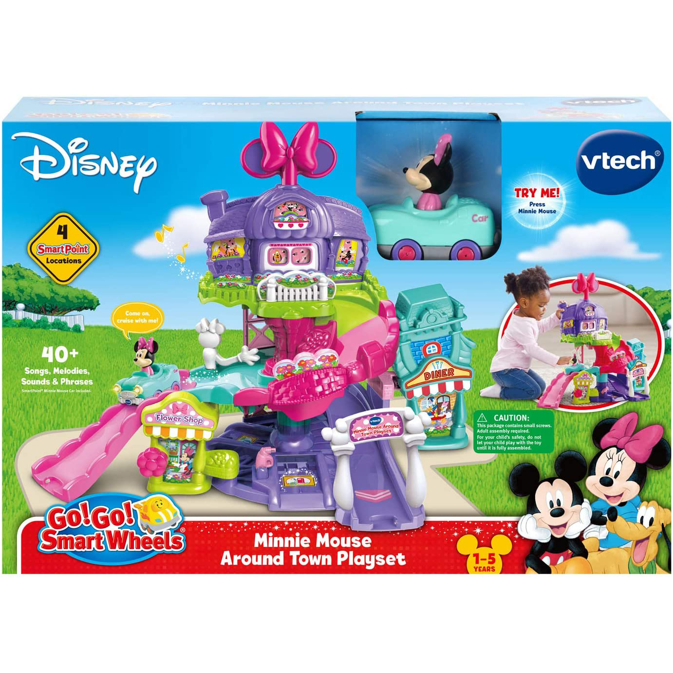 รถรางมินนี่ เม้าส์ VTech Go! Go! Smart Wheels - Disney Minnie Mouse Around Town Playset,Pink ราคา 2,190 บาท