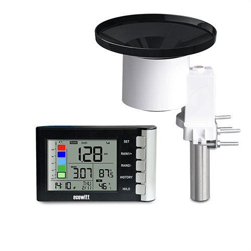 Ecowitt รุ่น WH5360B เครื่องวัดปริมาณน้ำฝนแบบแสดงผลด้วยตัวเลขดิจิตัลความละเอียดสูง/High Precision Digital Rain Gauge Wireless Self-emptying Collector