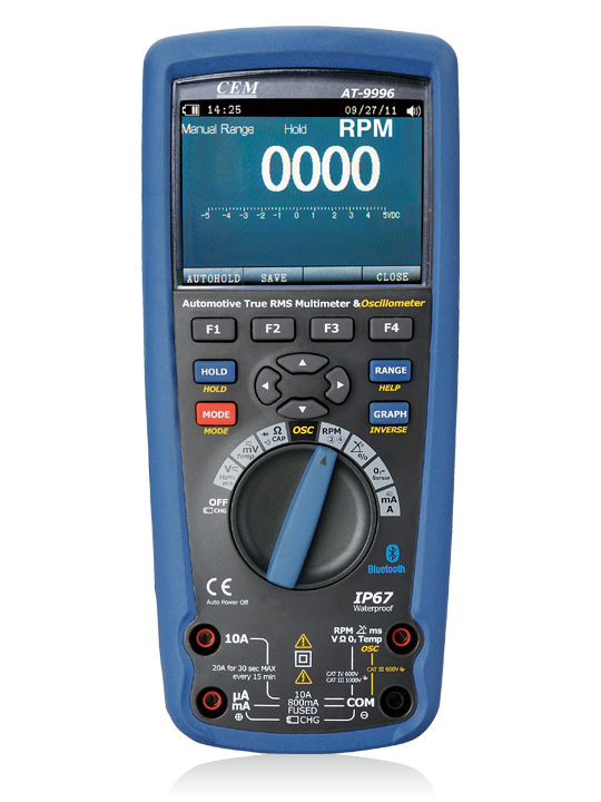CEM instruments AT-9996 มัลติมิเตอร์ยานยนต์มืออาชีพ