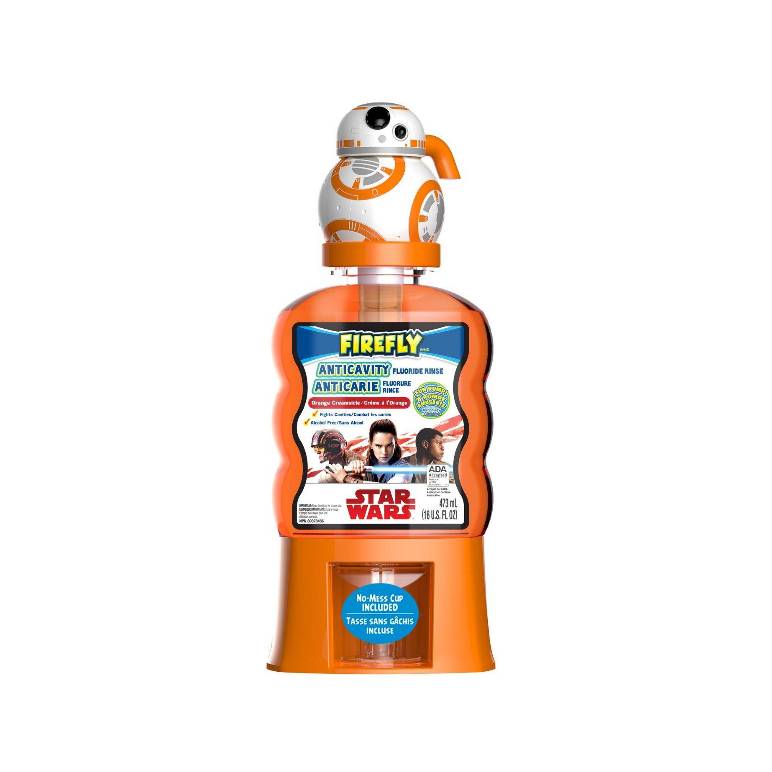 Firefly Bb-8 Anticavity Orange Creamsicle Flavor Fluoride Rinse With Fun Pumpkin And No Mess Cup ราคา : 590 บาท