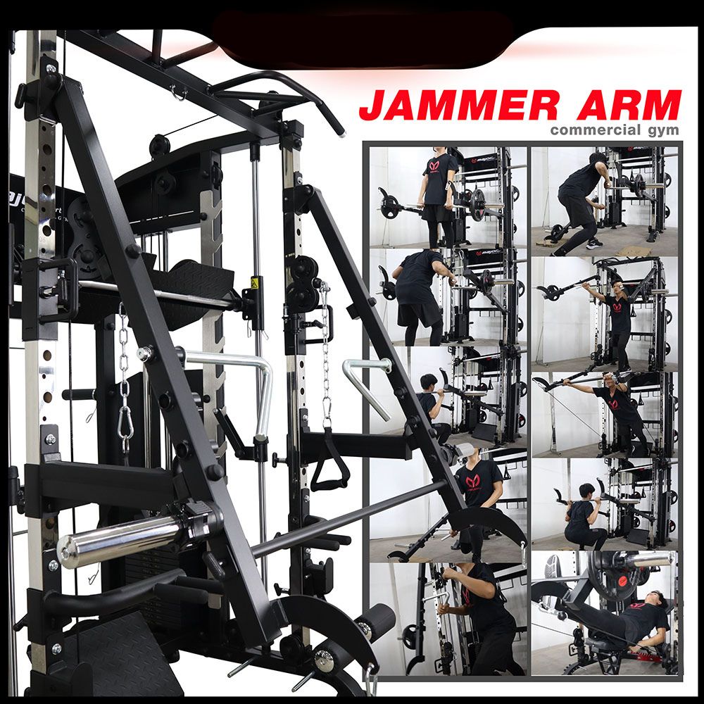 สมิทแมชชีน i5 Flow Jammer arms,+ม้านั่ง819A + แผ่นหุ้มยาง, Fullset, Smith Machine i5 Flow Jammer