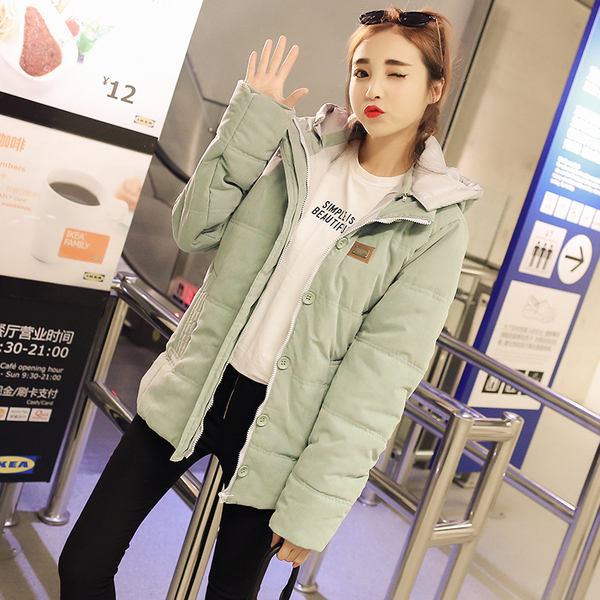 CW5911005 แจ็กเก็ตเสื้อคลุมฤดูหนาวซิปหน้ามีฮูดตัวยาว (พรีออเดอร์) รอ 3 อาทิตย์หลังโอนเงิน CW5911005 ตัว