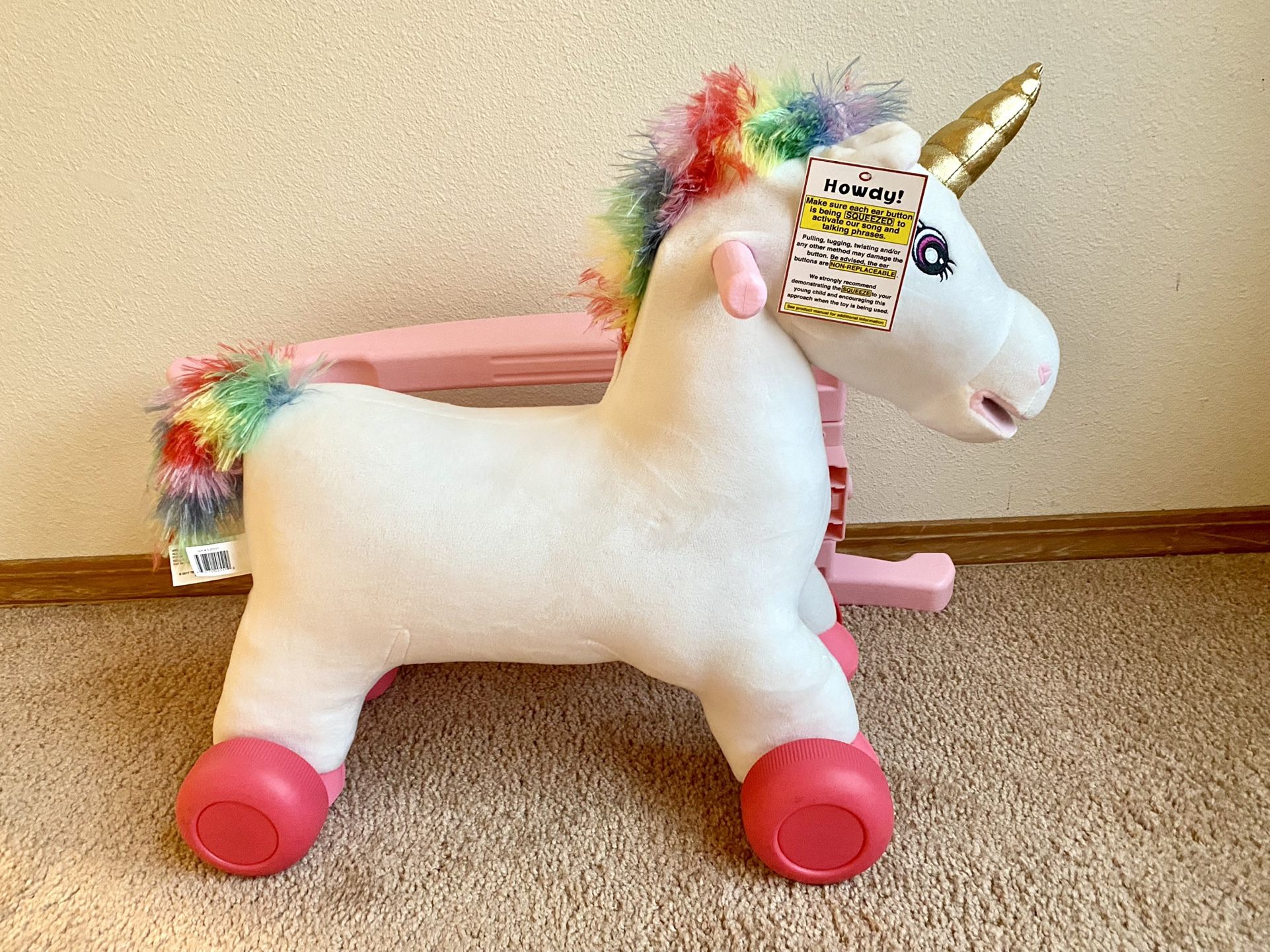 ม้าโยก ขาไถเด็ก ยูนิคอร์น ขยับปากร้องเพลงพูดได้ Rockin' Rider Celeste 2-in-1 Unicorn ราคา 3,190 - บาท