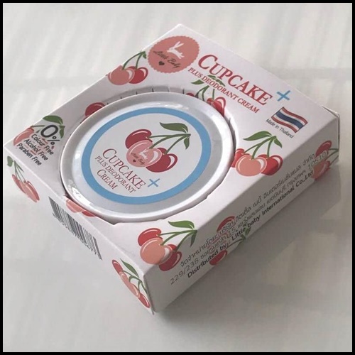 คัพเค้ก เชอรี่ ครีมทารักแร้ขาว Cupcake plus deodorant cream สูตรใหม่
