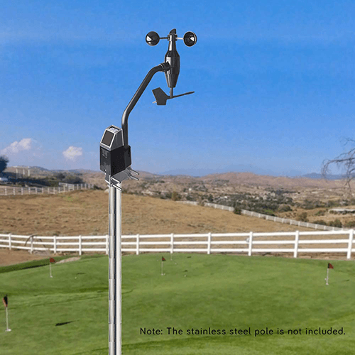 ECOWITT รุ่น WS68 Wireless Solar Powered Anemometer with Light & UV Sensor - Accessory Only, Can Not Be Used Alone