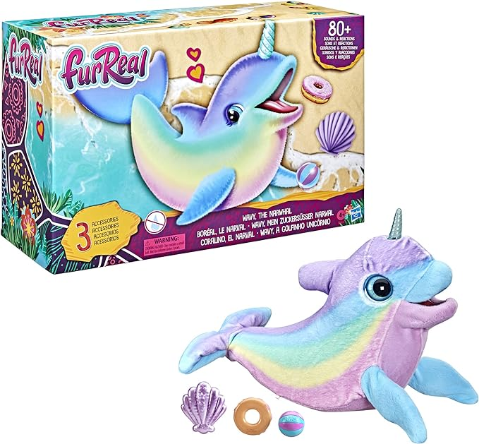 นำเข้า USA FurReal Wavy The Narwhal Interactive Animatronic Plush Toy ราคา 4,390 บาท