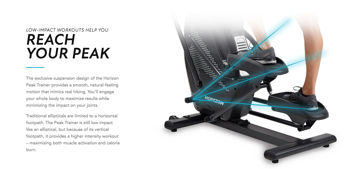 Elliptical horizon ht.50 peak trainer/เครื่องเดินวงรี