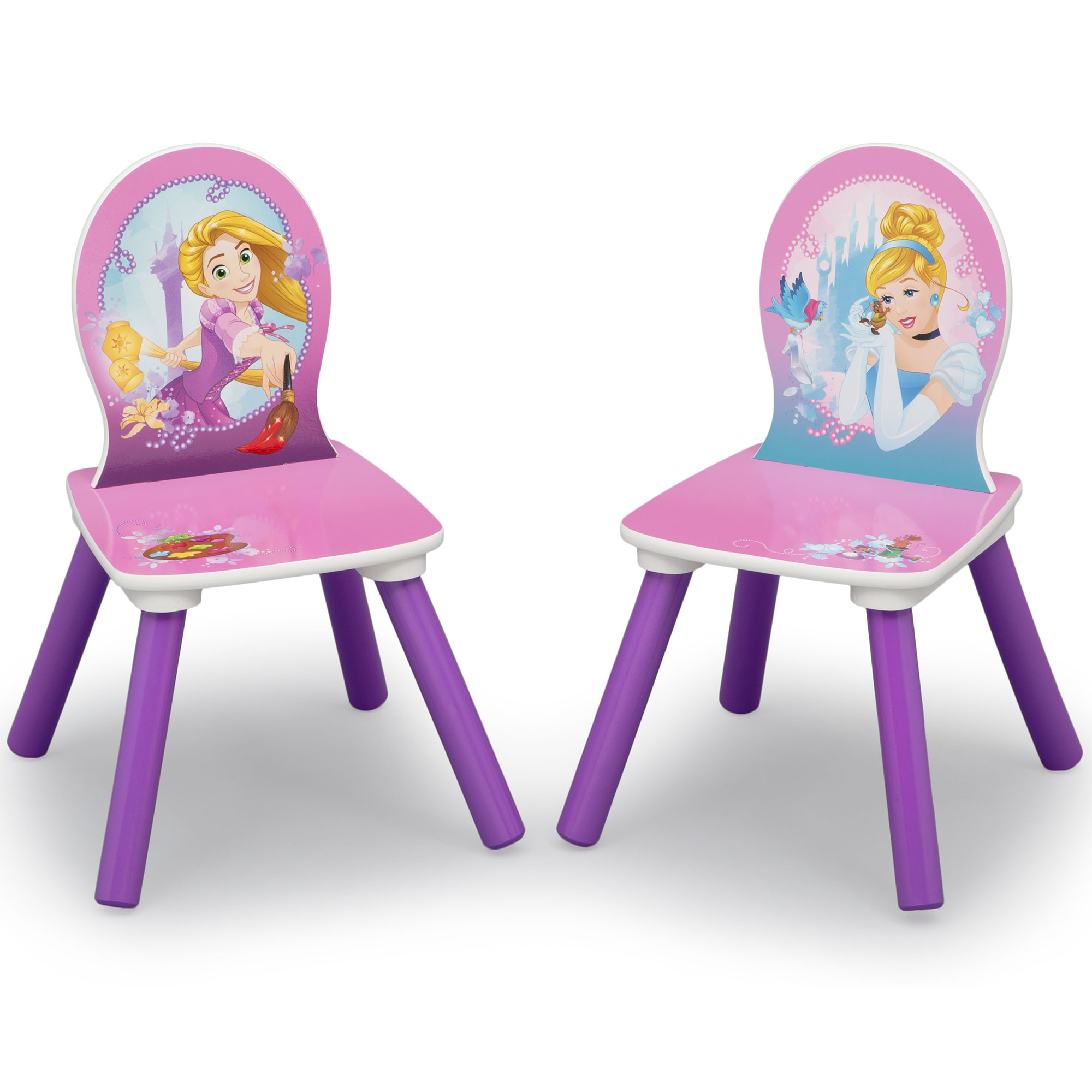 ชุดโต๊ะ เก้าอี้ไม้เด็ก ลายเจ้าหญิงดิสนี่ย์ Delta Children - Disney Prince Wood Kids Table and Chair Set With Storage ลิขสิทธิ์แท้ นำเข้าอเมริกา ราคา