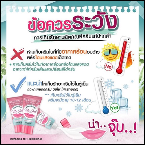 ครีมแก้ปากดำ น่าจุ๊บ Na Jub Treatment Lip