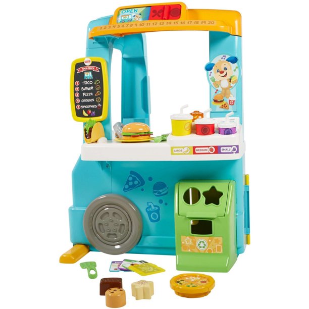 ใหม่ล่าสุด!! รถบรรทุกขายอาหารแสนสนุก Fisher-Price Laugh & Learn Servin' Up Fun Food Truck