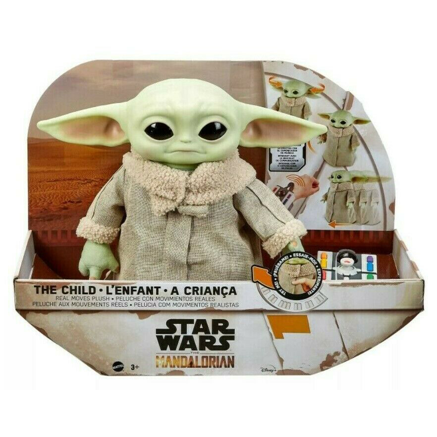 สินค้าขายดี ตุ๊กตา Animatronic Disney Star Wars Mandalorian The Child Real Moves Plush With Remote