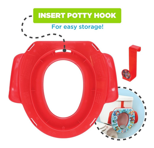 เบาะรองชักโครกเด็ก Paw patrol Soft Potty Seat สีฟ้าอ่อน