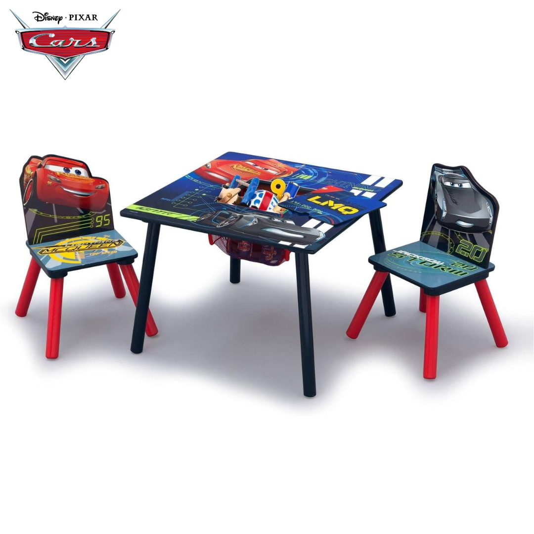 นำเข้า 🇺🇸 โต๊ะและเก้าอี้เด็ก Delta Children Kids Table and Chair Set with Storage Lightning McQueen และ Jackson Storm ราคา 3,990 บาท