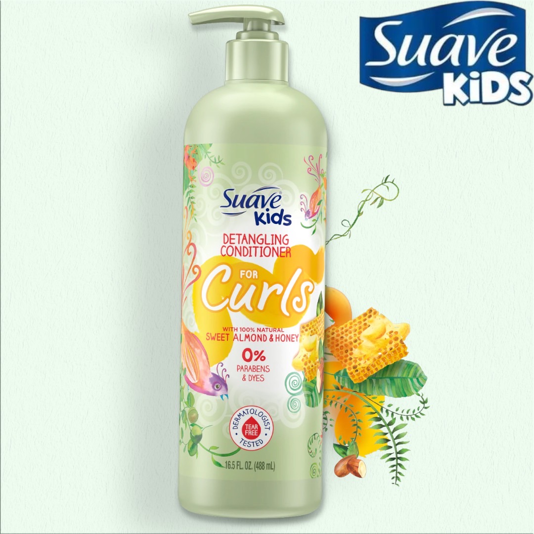 แชมพูสำหรับเด็กผมหยิก ฟู Suave Kids Naturals Shampoo Sulfate FreeSuave Kids Naturals Shampoo / Conditioner Kids Curls
