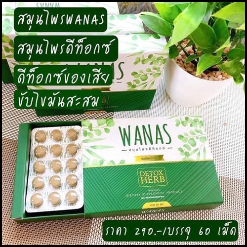 สมุนไพรดีท็อกซ์ WANAS Detox Herb (โปรส่งฟรี)