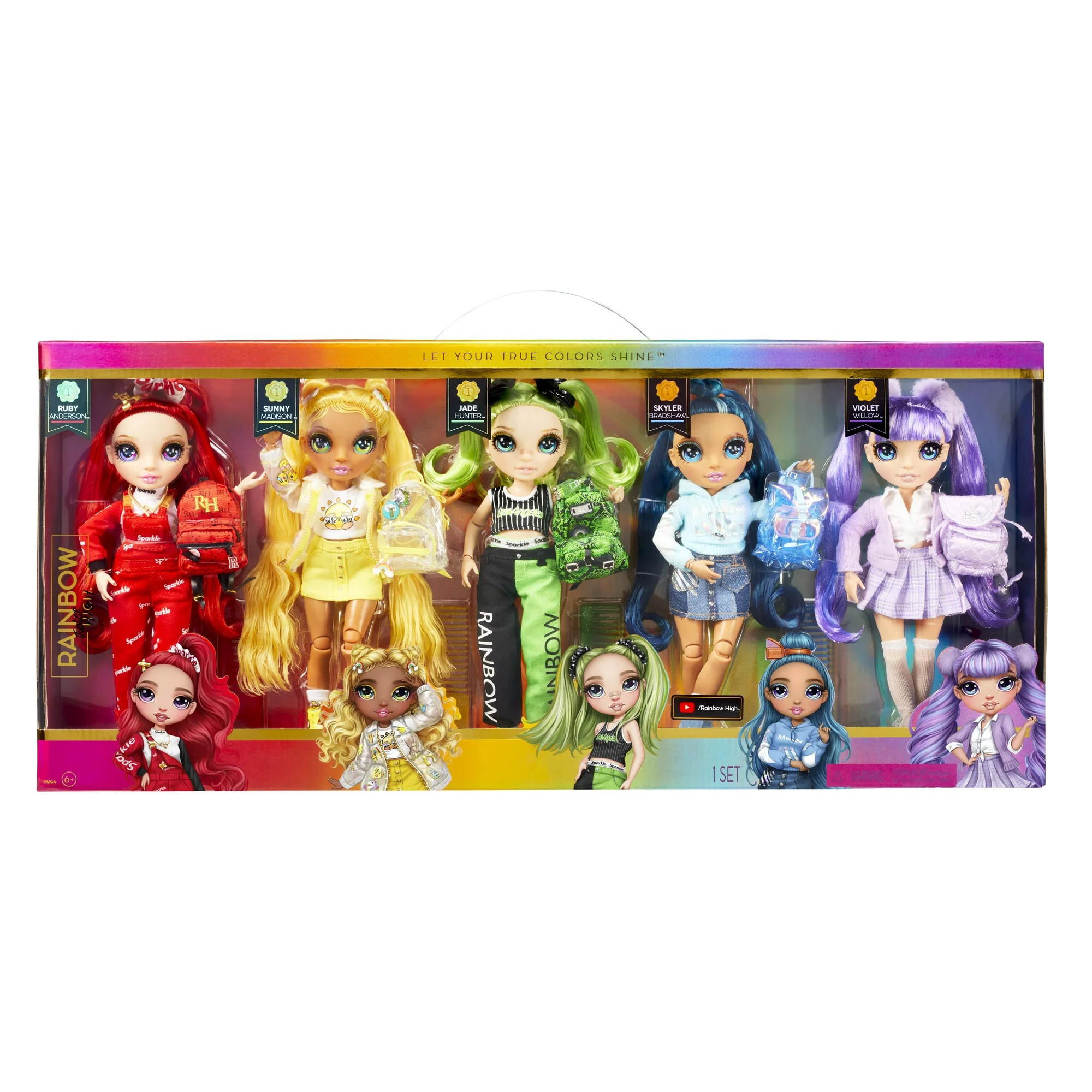 Rainbow High Exclusive 5 Pack Junior High Fashion Doll Favorites 3,990 บาท
