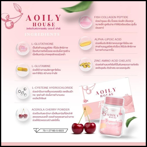 Aoily House Premium ออยลี่ เฮ้าส์ กลูต้าพรีเมี่ยม (แพ็คเก็ตใหม่)